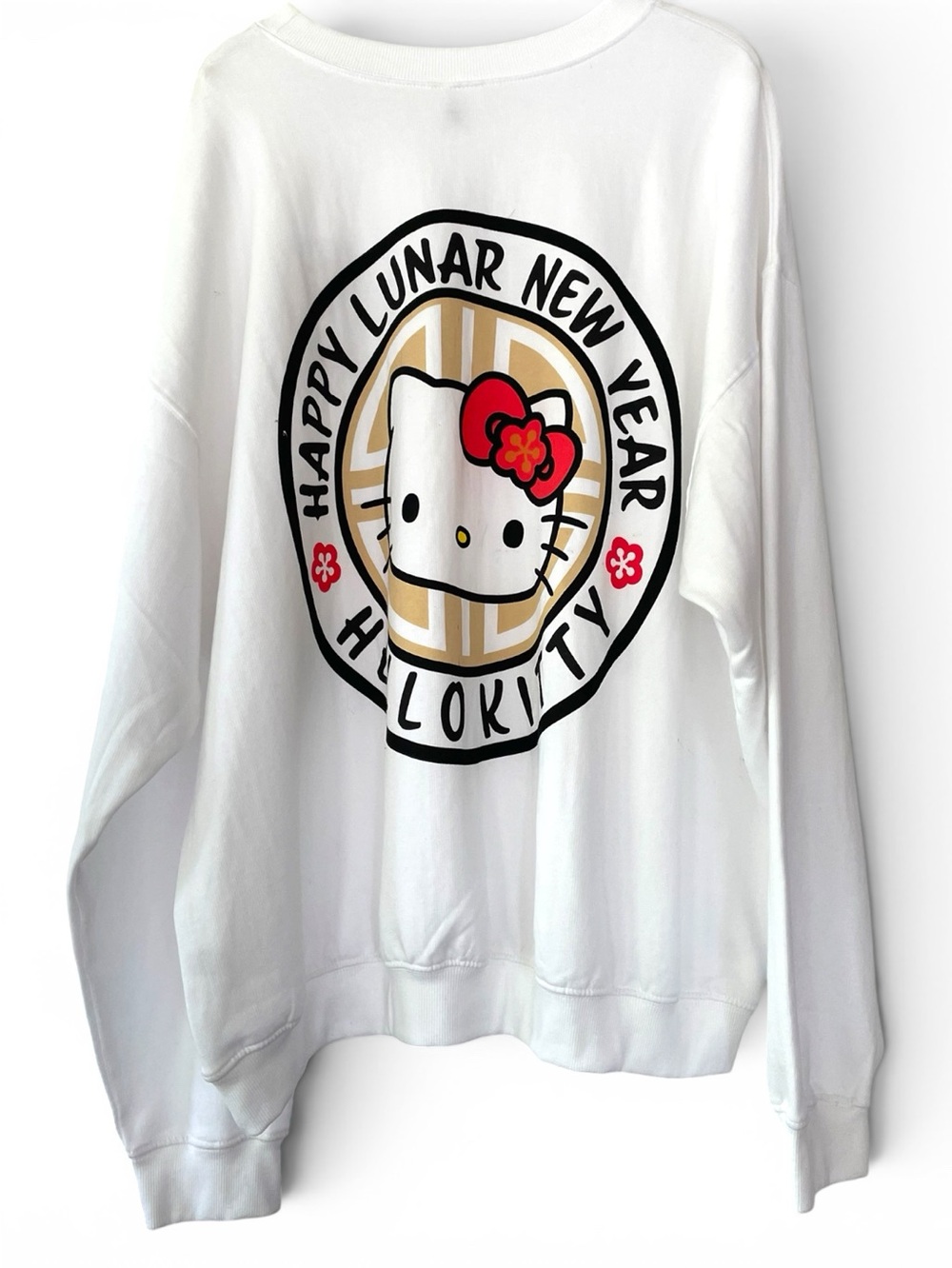 Hello Kitty sweatshirt, size L, new, soft and cozy, oversized